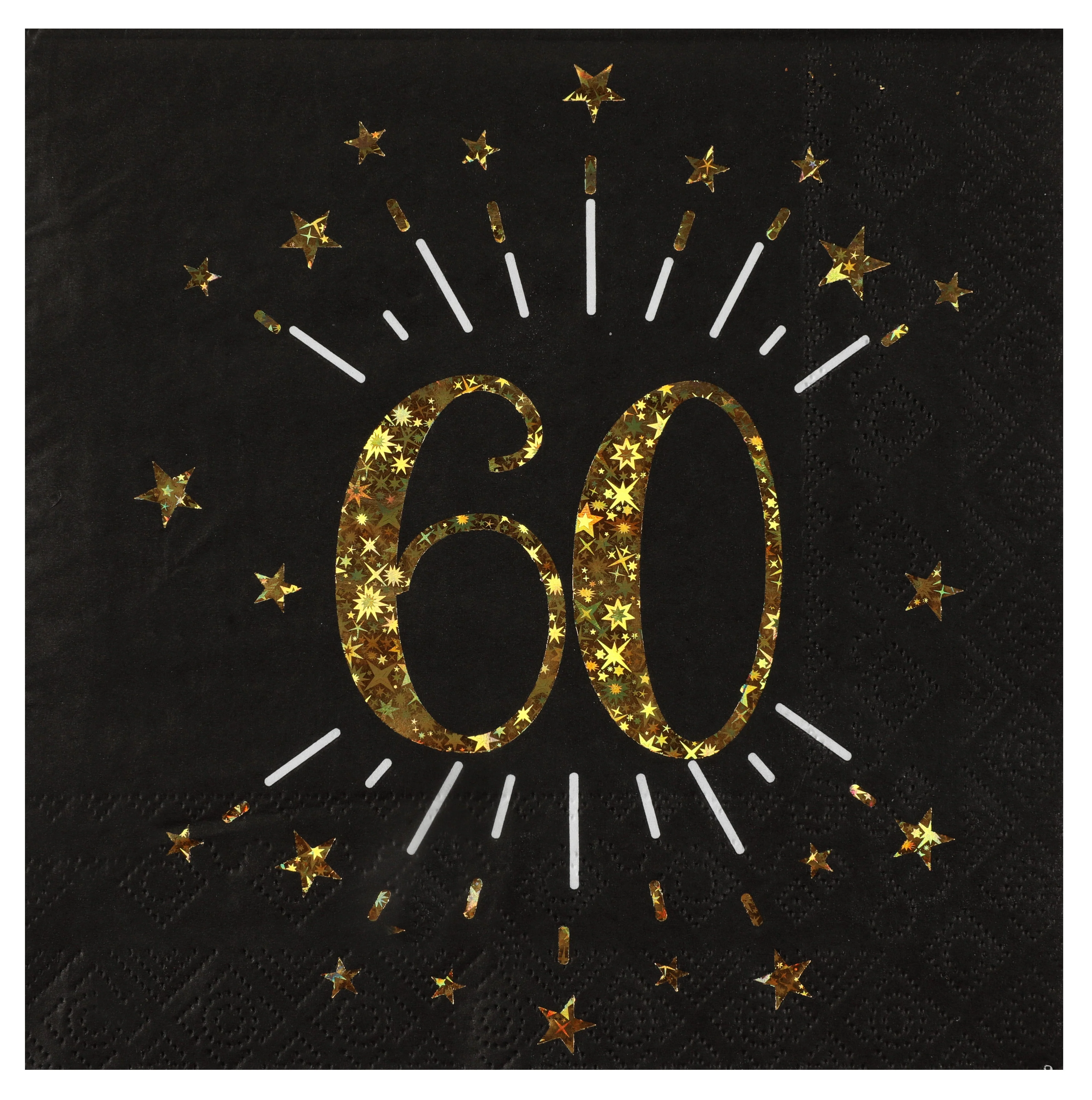 Elegant 60th Birthday Party Lunch Napkins - Quality, Stylish, Trend-Setting