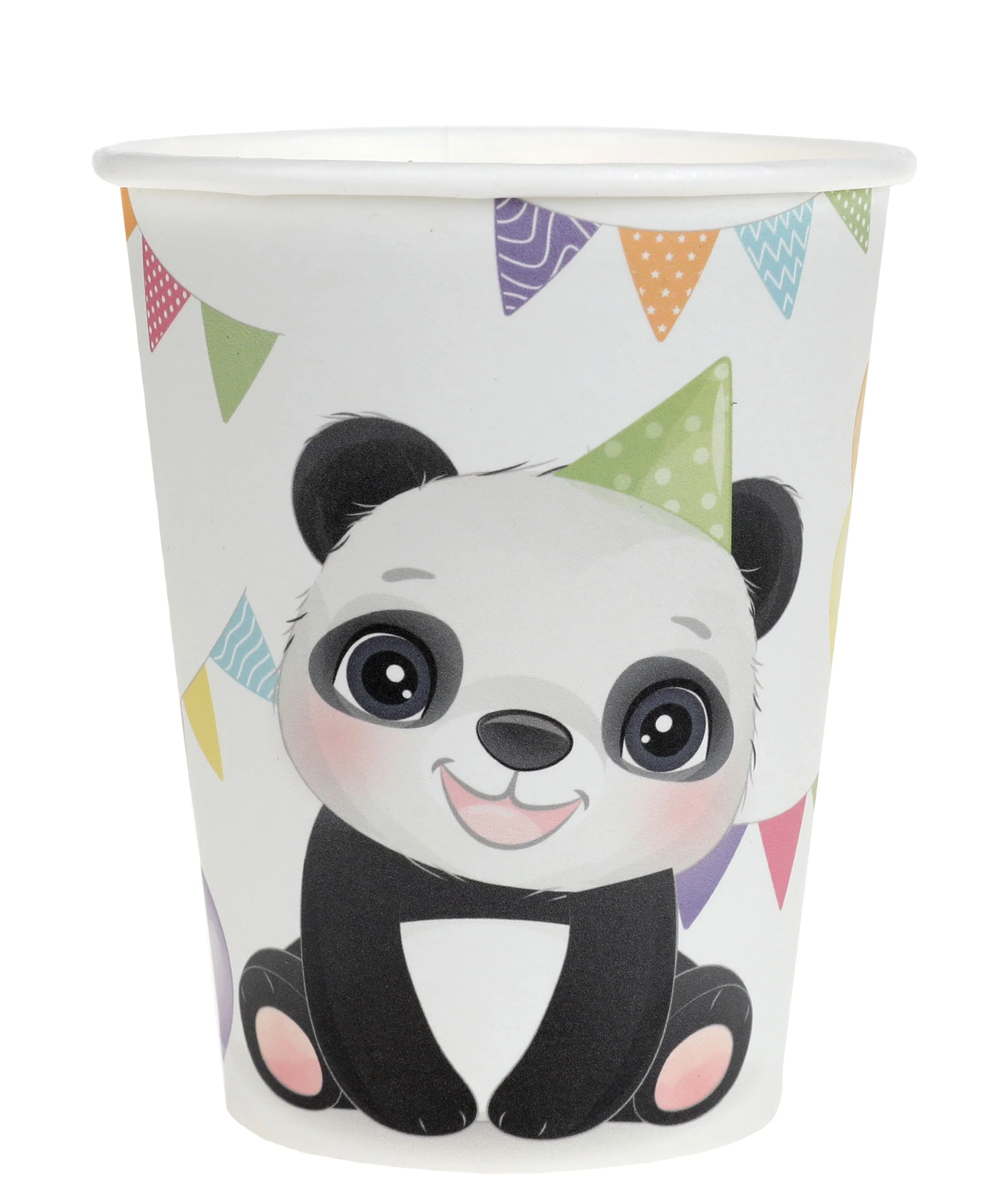 Elegant Panda-Themed Paper Cups - Perfect for Trendy Birthday Celebrations