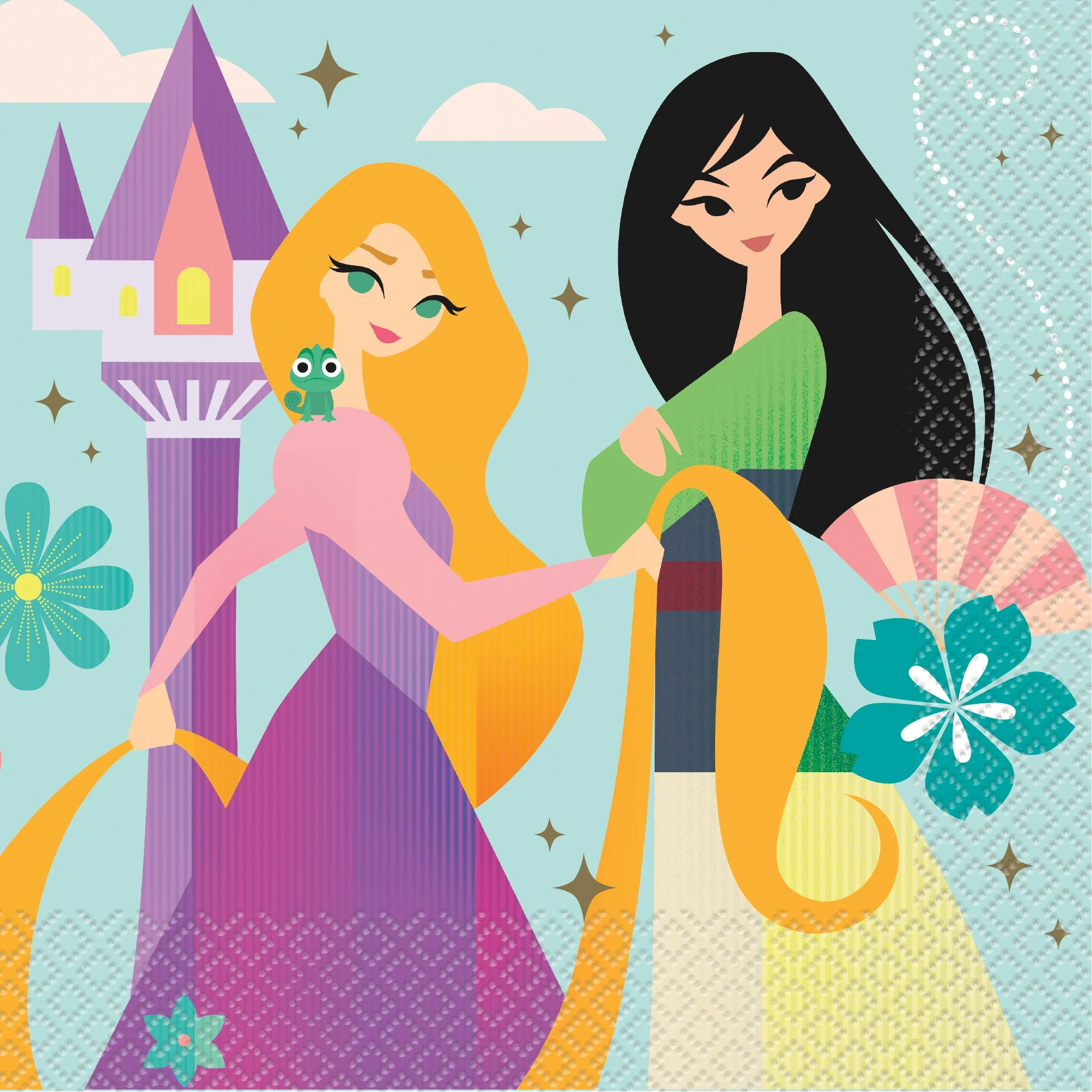 Add a Touch of Fairy Tale Magic with Disney Princess Lunch Napkins - Every Princess's Dream!