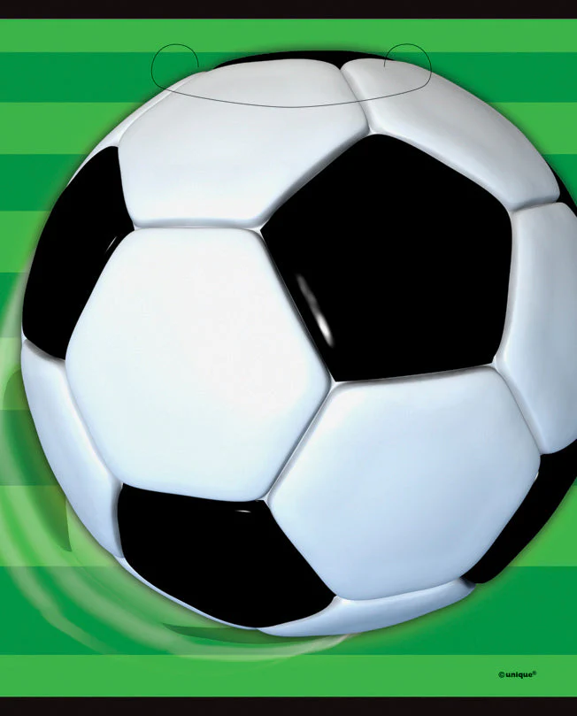 Score Big: Soccer Themed Loot Bag Pack of 8 - Easy Setup & Affordable Party Supplies