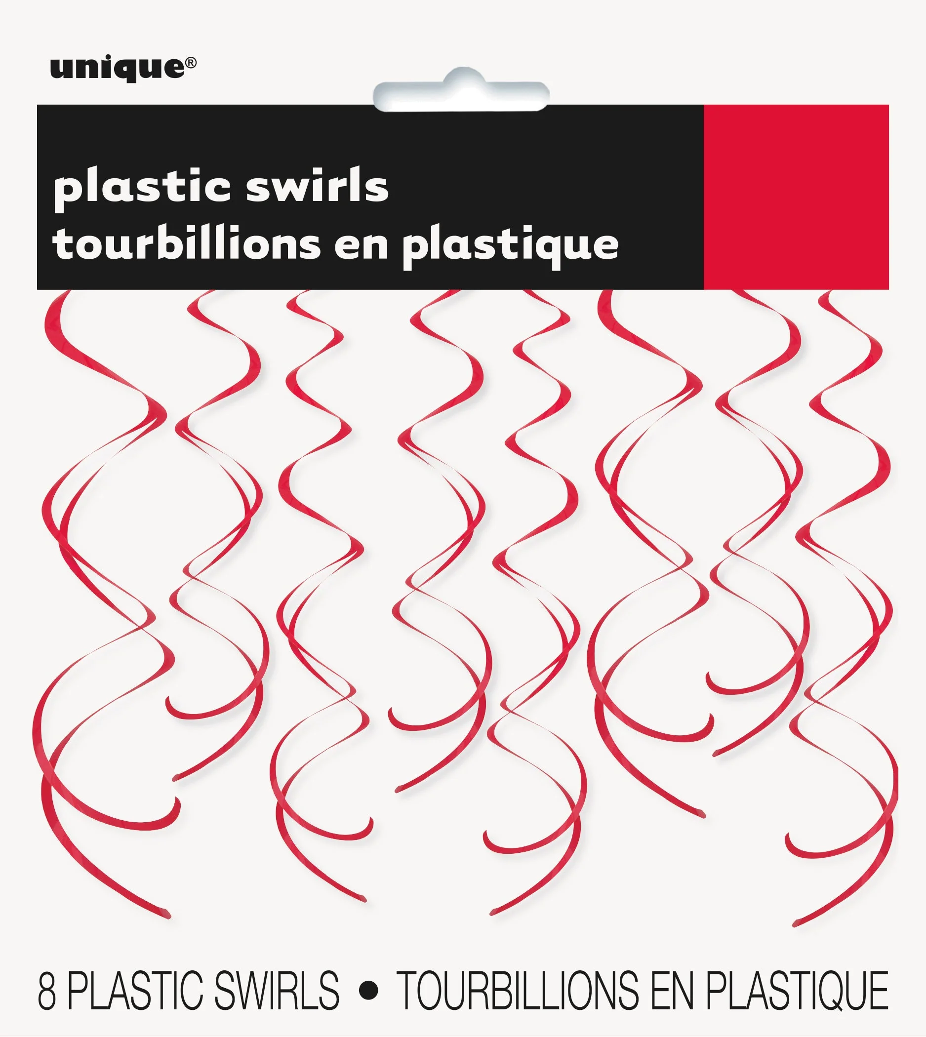 Ruby Red Hanging Swirl Decorations - Easy, Affordable Party Glam!